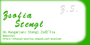 zsofia stengl business card